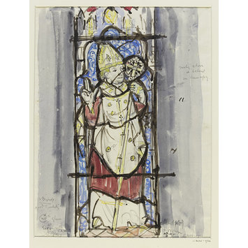 Record drawing of stained glass Record drawing of stained glass