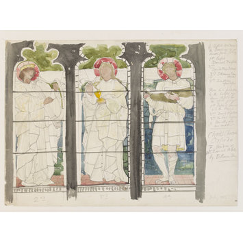 Record drawing of stained glass Record drawing of stained glass