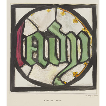 Record drawing of stained glass Record drawing of stained glass