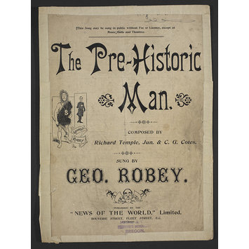 Sheet Music - The Pre-Historic Man Sheet Music - The Pre-Historic Man