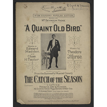 Sheet Music - A Quaint Old Bird Sheet Music - A Quaint Old Bird