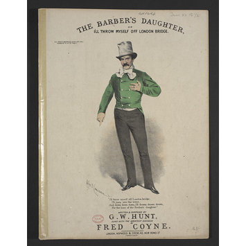 Sheet music - <i>The Barber's Daughter of I'll Throw Myself Off London Bridge</i> Sheet music - <i>The Barber's Daughter of I'll Throw Myself Off London Bridge</i>