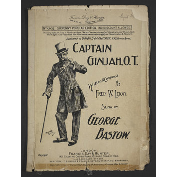 Sheet Music - Captain Ginjah, O.T. Sheet Music - Captain Ginjah, O.T.