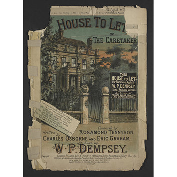 Sheet Music - House to Let or the Caretaker Sheet Music - House to Let or the Caretaker