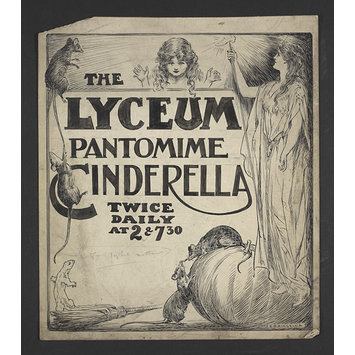 Drawing - The Lyceum Pantomime, Cinderella Drawing - The Lyceum Pantomime, Cinderella