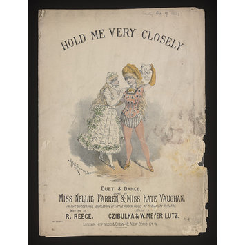 Sheet Music - Hold Me Very Closely Sheet Music - Hold Me Very Closely