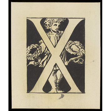 Drawing - 1 of 23 designs of letters for the inscription in Refreshment Rooms, the V&A Drawing - 1 of 23 designs of letters for the inscription in Refreshment Rooms, the V&A