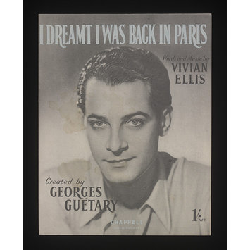 Sheet Music - I Dreamt I Was Back In Paris Sheet Music - I Dreamt I Was Back In Paris