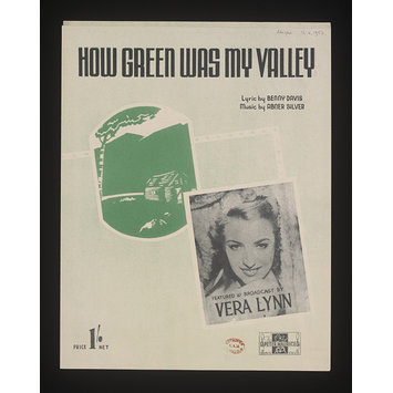 Sheet Music - How Green was my Valley Sheet Music - How Green was my Valley