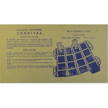 Model - Nabisco Toytown Carnival No. 7 Tilting Clown Model - Nabisco Toytown Carnival No. 7 Tilting Clown