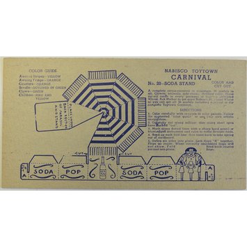 Model - Nabisco Toytown Carnival No. 20 Soda Stand Model - Nabisco Toytown Carnival No. 20 Soda Stand