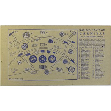 Model - Nabisco Toytown Carnival No. 36 Suggested Layout Model - Nabisco Toytown Carnival No. 36 Suggested Layout