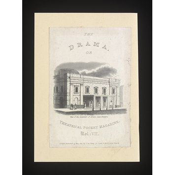 Print - View of the exterior of Drury Lane Theatre Print - View of the exterior of Drury Lane Theatre