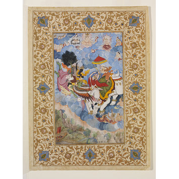 Peinture - Krishna et Indra