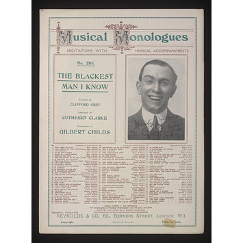 Sheet Music - The Blackest Man I Know Sheet Music - The Blackest Man I Know