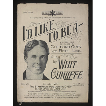 Sheet Music - I'd Like To Be A- Sheet Music - I'd Like To Be A-