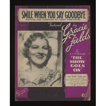 Sheet Music - Smile When You Say Goodbye Sheet Music - Smile When You Say Goodbye