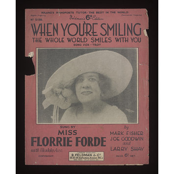 Sheet Music - When You're Smiling The Whole World Smiles With You Sheet Music - When You're Smiling The Whole World Smiles With You