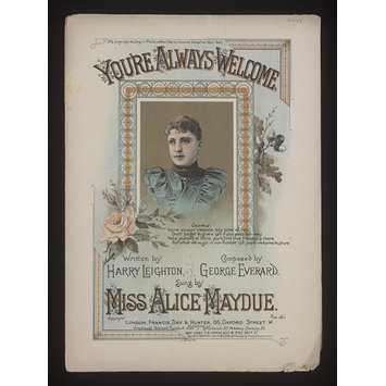 Sheet Music - You're Always Welcome Sheet Music - You're Always Welcome