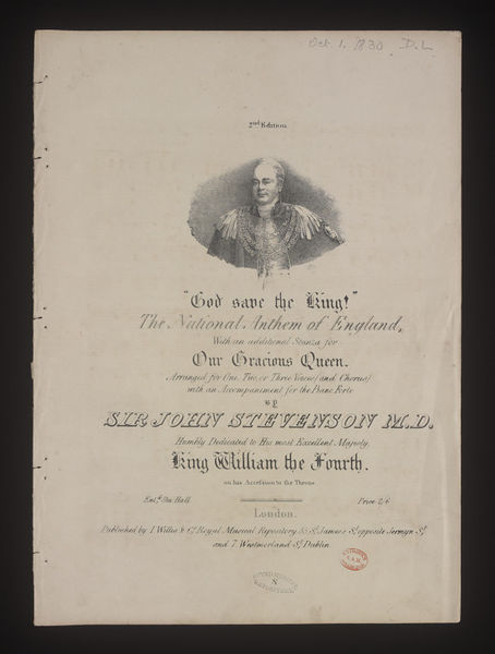 God save the King! The National Anthem of England | Stevenson, Sir John