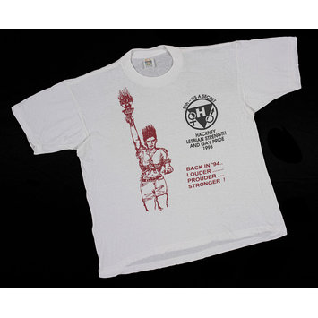 T-shirt - Hackney Lesbian Strength and Gay Pride 1993 T-shirt - Hackney Lesbian Strength and Gay Pride 1993
