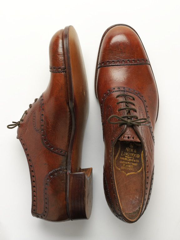 Pair of shoes, shoe trees and shoe bags | New & Lingwood | V&A Search ...
