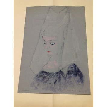 Costume sketch - Vivien Leigh as Lady Anne in Richard III Costume sketch - Vivien Leigh as Lady Anne in Richard III