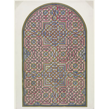 Design for stained glass - Design for geometric stained glass window. Design for stained glass - Design for geometric stained glass window.
