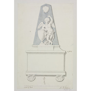 Drawing - Unidentified monument design Drawing - Unidentified monument design