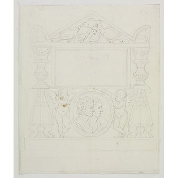 Drawing - Unidentified design, monument Drawing - Unidentified design, monument
