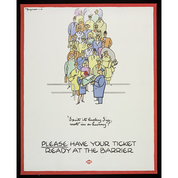 Poster - "Isn't it lucky I'm not in a hurry?" Poster - "Isn't it lucky I'm not in a hurry?"