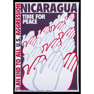 Poster - Nicaragua. Time For Peace. An End To US Agression Poster - Nicaragua. Time For Peace. An End To US Agression