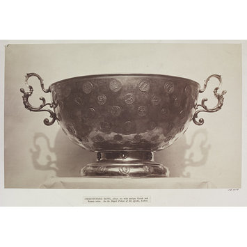 Photograph - Royal Palace of Ajuda, Lisbon, Christening bowl, silver Photograph - Royal Palace of Ajuda, Lisbon, Christening bowl, silver