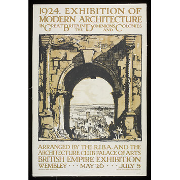 Poster - 1924 Exhibition of Modern Architecture … Wembley Poster - 1924 Exhibition of Modern Architecture … Wembley