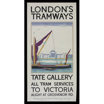 Poster - London Tramways, Tate Gallery Poster - London Tramways, Tate Gallery