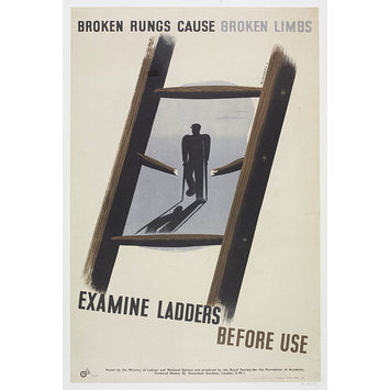 Poster - Broken Rungs Cause Broken Limbs Poster - Broken Rungs Cause Broken Limbs