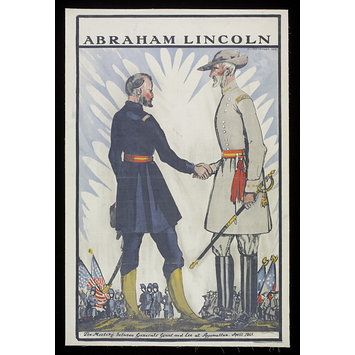Poster - The Meeting between Generals Grant and Lee at Appomattox, April 1865 Poster - The Meeting between Generals Grant and Lee at Appomattox, April 1865