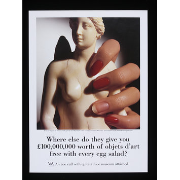 Poster - Where else do they give you £100,000,000 worth of objets d'art free with every egg salad? Poster - Where else do they give you £100,000,000 worth of objets d'art free with every egg salad?