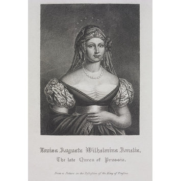 Fashion plate - Louisa Augusta Wilhelmina Amelia: The late Queen of Prussia Fashion plate - Louisa Augusta Wilhelmina Amelia: The late Queen of Prussia