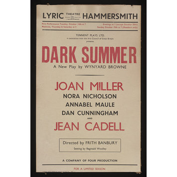 Poster - Lyric Hammersmith poster Poster - Lyric Hammersmith poster