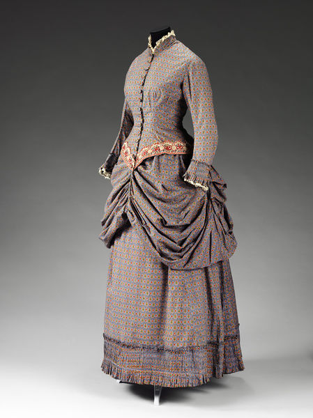 Calico dress 1880's