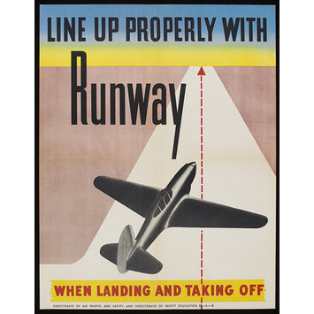 Poster - Line up properly with runway Poster - Line up properly with runway