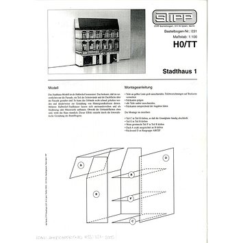 Paper model - Stadthaus 1 Paper model - Stadthaus 1