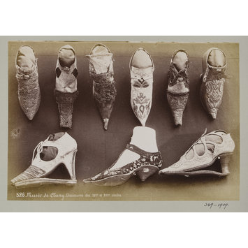 photograph - Shoes in the collections of the Musée de Cluny, Paris photograph - Shoes in the collections of the Musée de Cluny, Paris