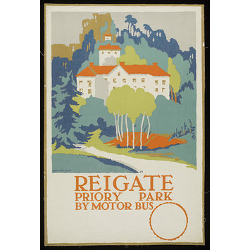 Poster - Reigate, Priory Park By Motor Bus Poster - Reigate, Priory Park By Motor Bus