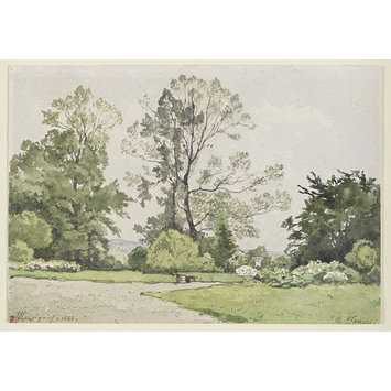 Watercolour - Famars, near Valenciennes Watercolour - Famars, near Valenciennes