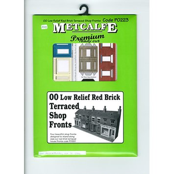 Model - 00 Low Relief Red Brick Terraced Shop Fronts Model - 00 Low Relief Red Brick Terraced Shop Fronts