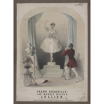 Print - Adèle Dumilâtre and Marius Petipa Print - Adèle Dumilâtre and Marius Petipa