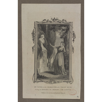 Print - Mrs. Yates in the character of the tragic muse Print - Mrs. Yates in the character of the tragic muse