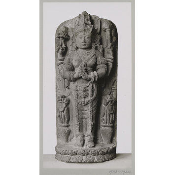 Photograph - East Javanese volcanic rock sculpture, relief figure of Umā, early 15th century, V&A Museum, London Photograph - East Javanese volcanic rock sculpture, relief figure of Umā, early 15th century, V&A Museum, London